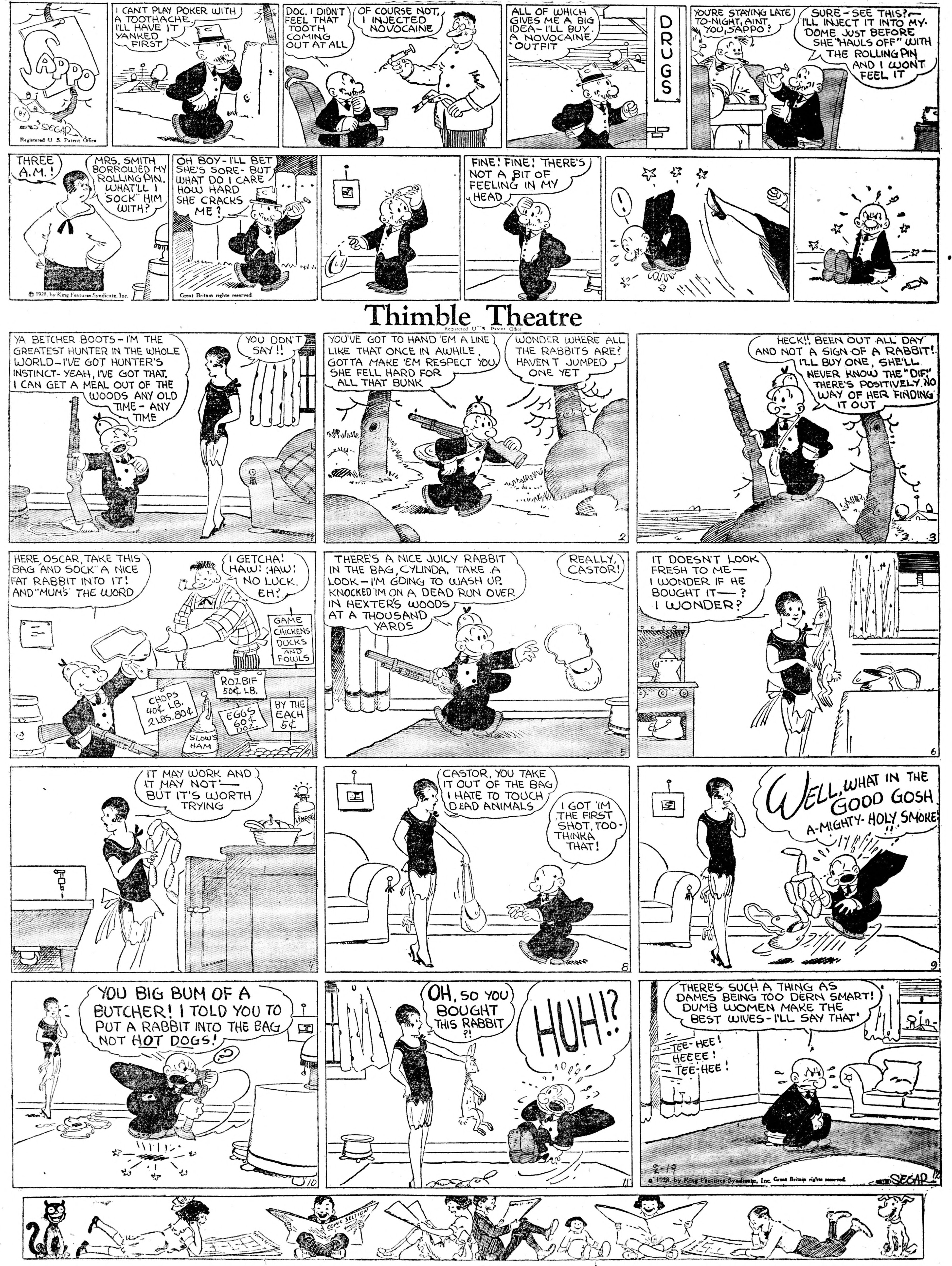 Thimble Theatre dailies (1919–) — part 2 p22