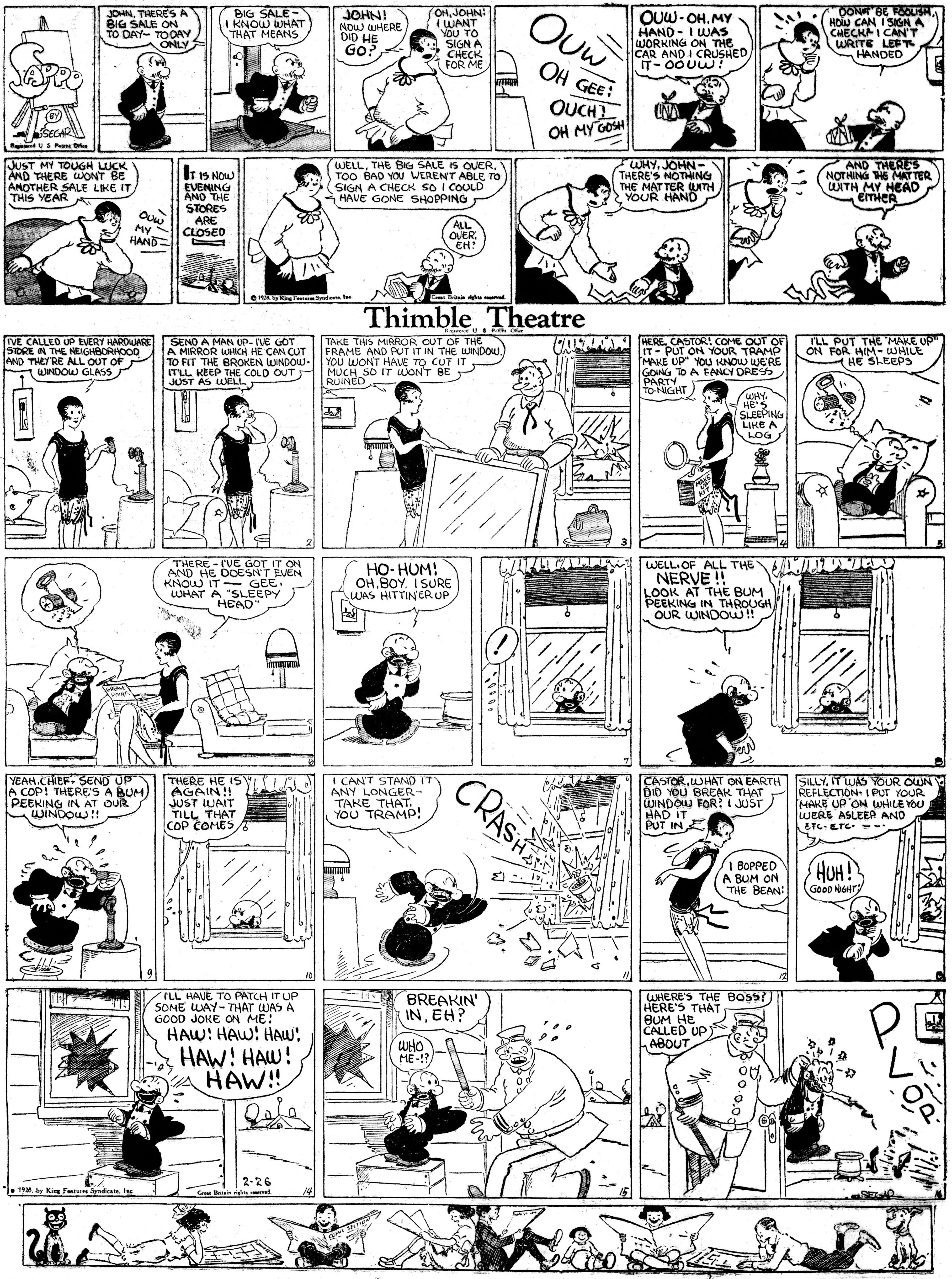 Thimble Theatre dailies (1919–) — part 2 p23