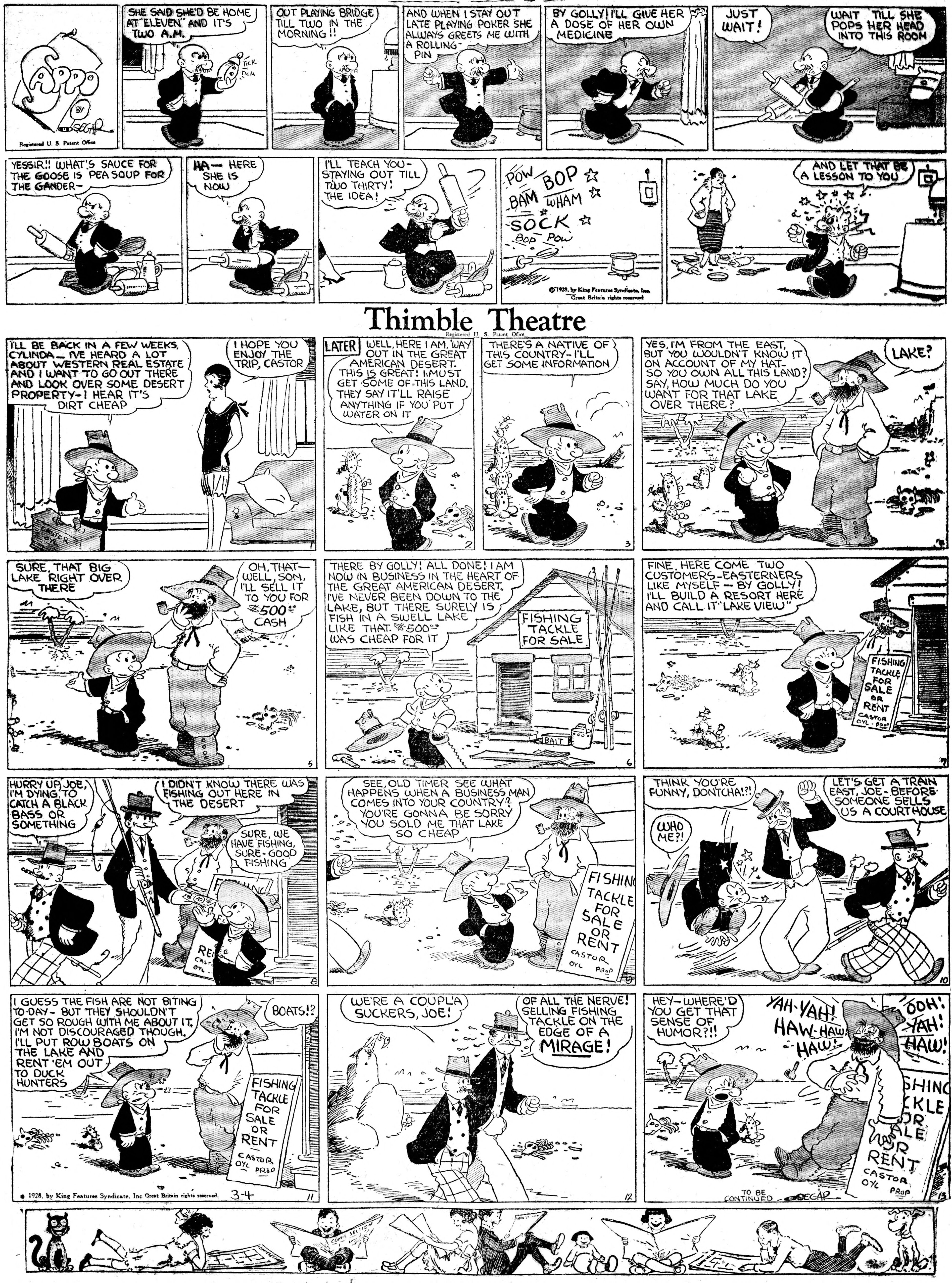 Thimble Theatre dailies (1919–) — part 2 p24