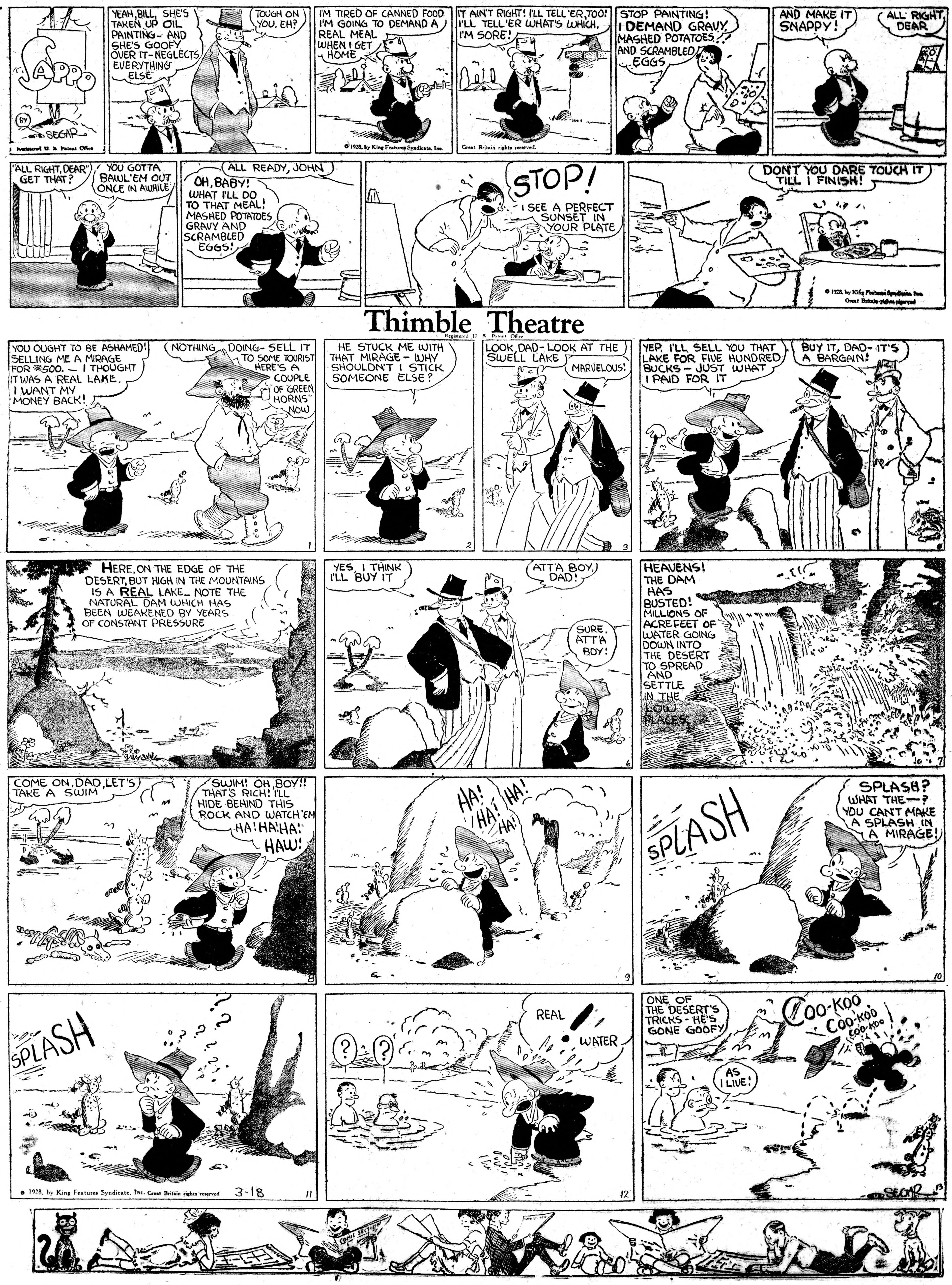 Thimble Theatre dailies (1919–) — part 2 p26
