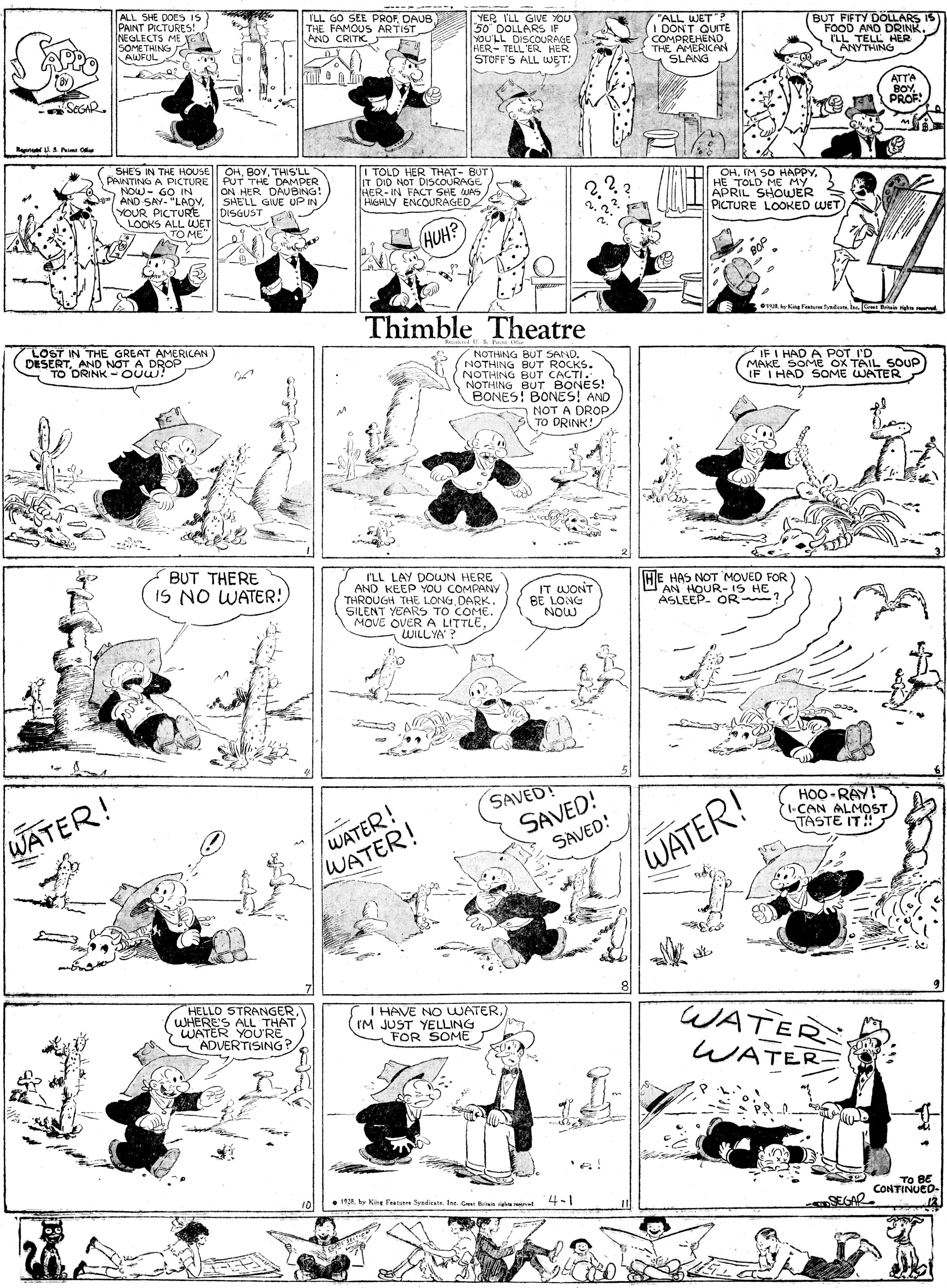 Thimble Theatre dailies (1919–) — part 2 p28