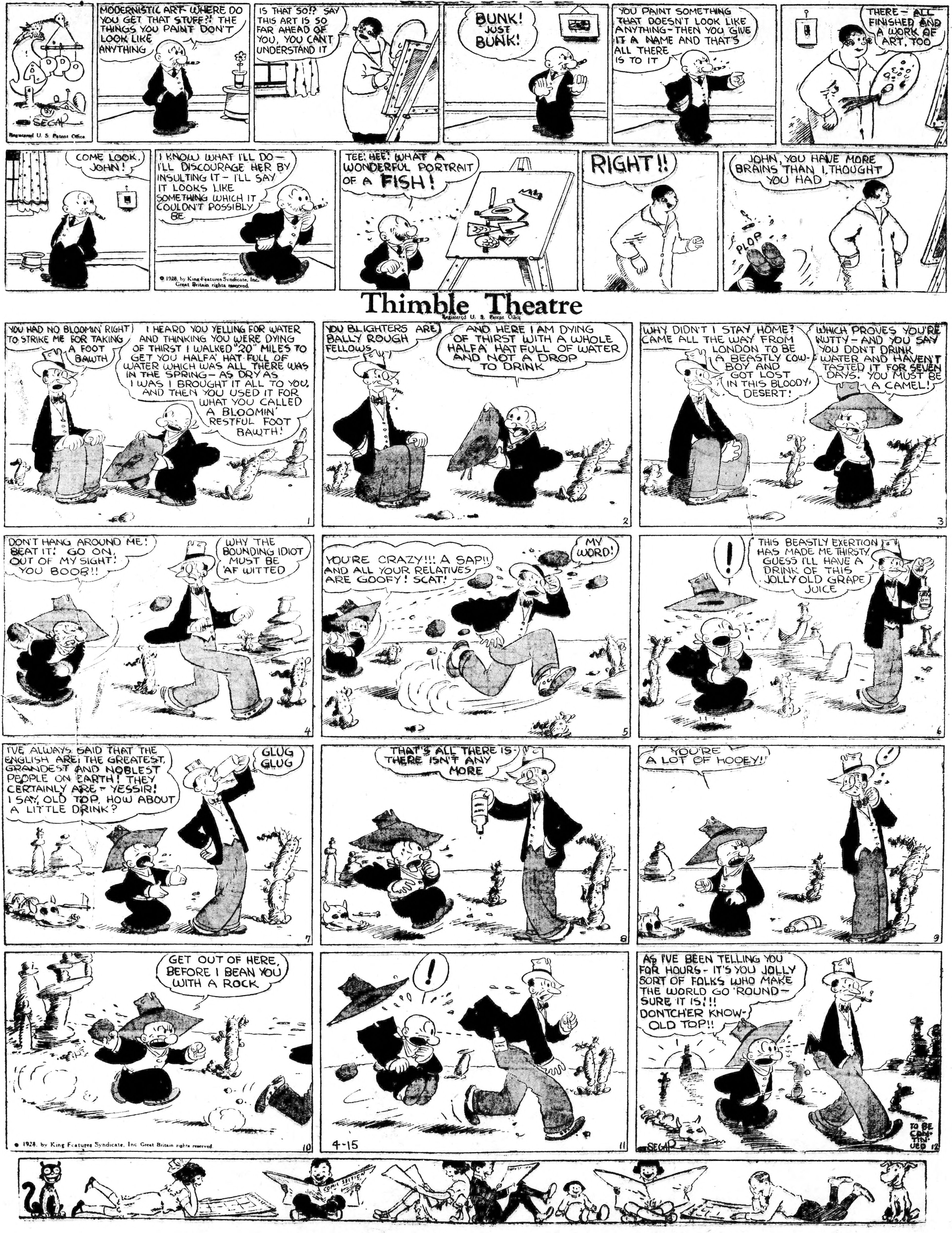 Thimble Theatre dailies (1919–) — part 2 p30