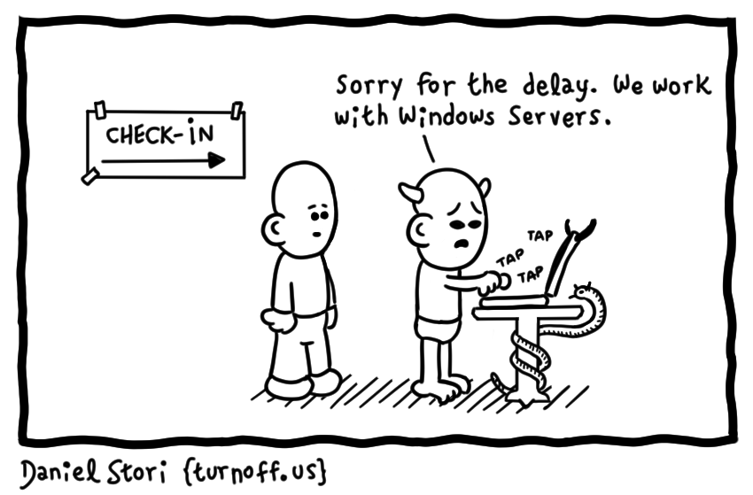 turnoff.us – welcome to hell (2017-12-26), part 2. Daniel Stori, CC BY-NC-SA 4.0. https://turnoff.us/geek/welcome-to-hell/