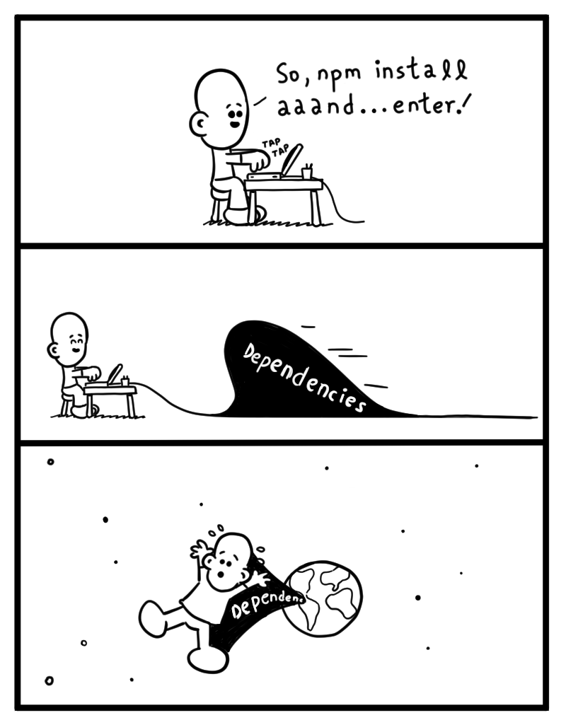 turnoff.us – npm install (2018-03-11). Daniel Stori, CC BY-NC-SA 4.0. https://turnoff.us/geek/npm-install/