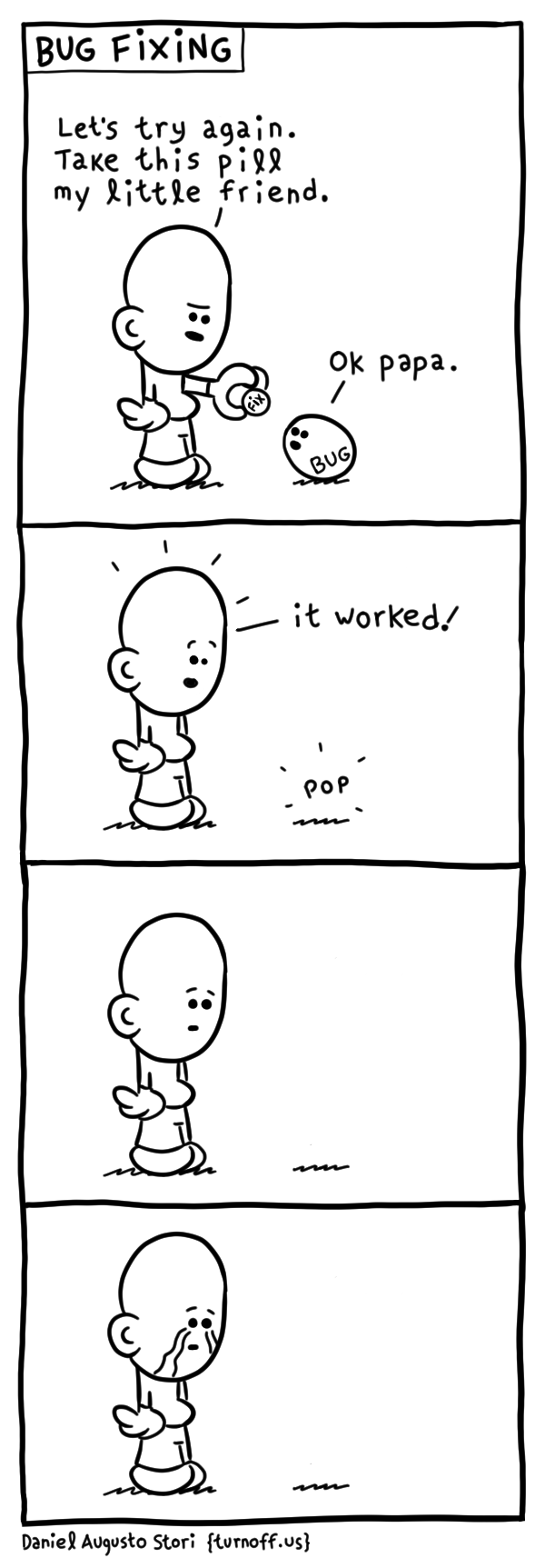 turnoff.us – the depressed developer 26 (2018-05-30). Daniel Stori, CC BY-NC-SA 4.0. https://turnoff.us/geek/the-depressed-developer-26/