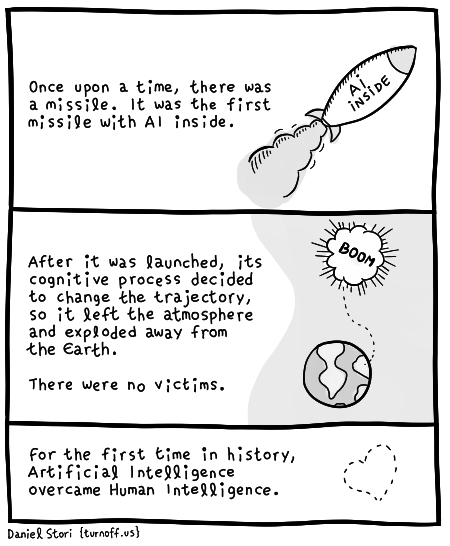 turnoff.us – when ai meets war (2018-06-13). Daniel Stori, CC BY-NC-SA 4.0. https://turnoff.us/geek/when-ai-meets-war/