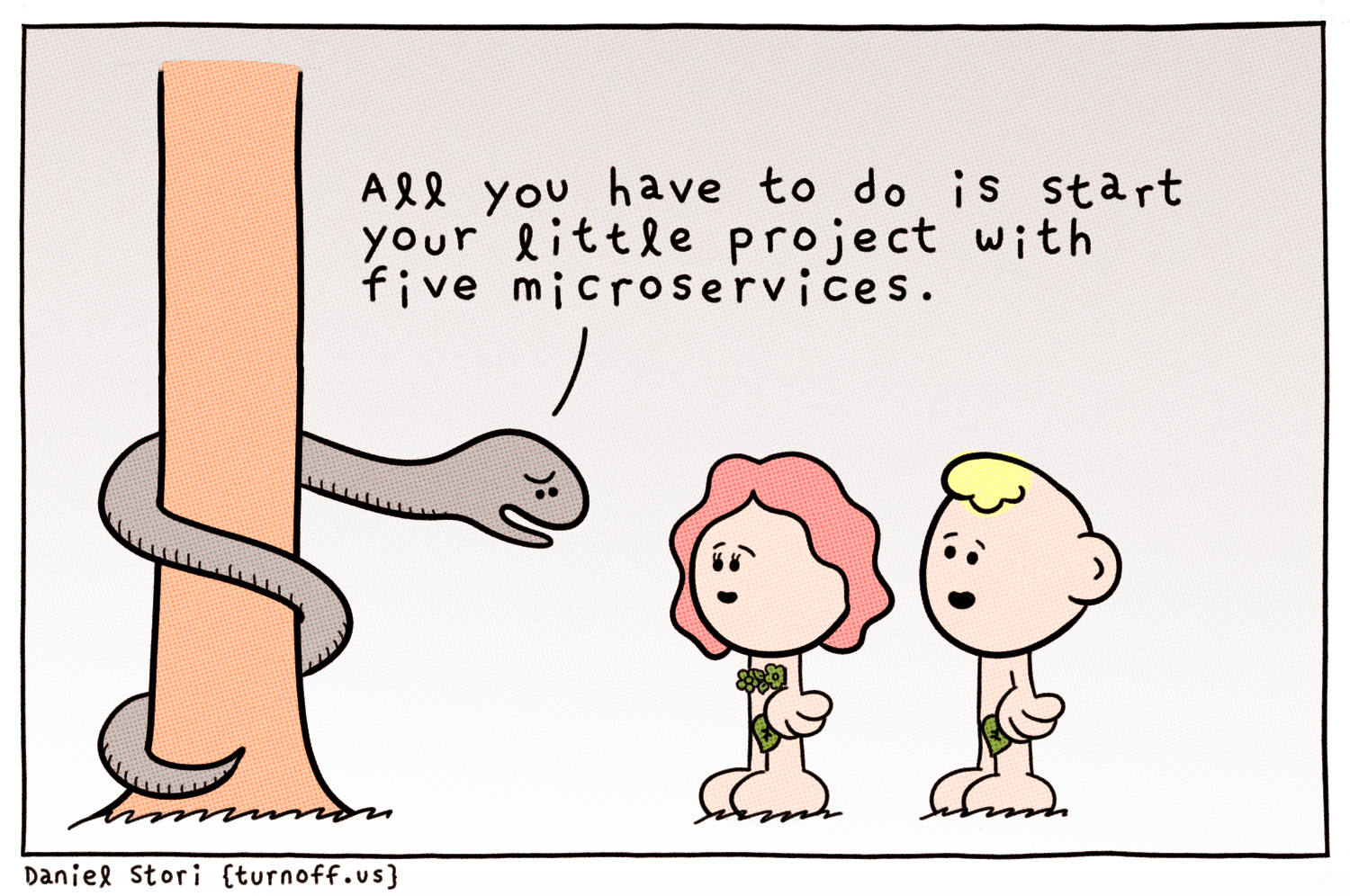 turnoff.us – the depressed developer 37 (2018-10-09). Daniel Stori, CC BY-NC-SA 4.0. https://turnoff.us/geek/the-depressed-developer-37/