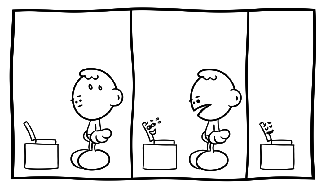 turnoff.us – the depressed developer 50 (2019-05-21), part 2. Daniel Stori, CC BY-NC-SA 4.0. https://turnoff.us/geek/the-depressed-developer-50/