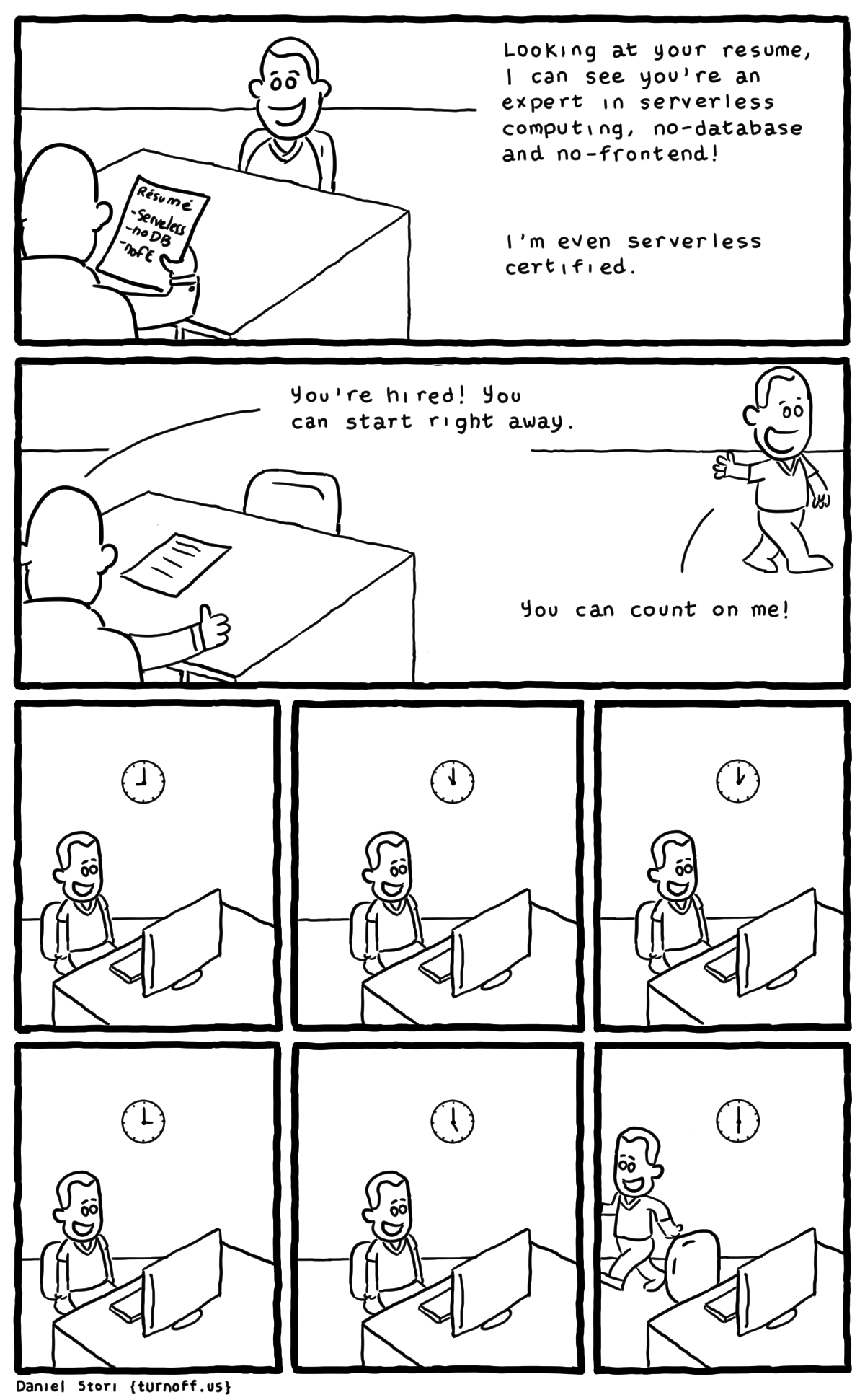 turnoff.us – the codeless developer (2016-05-26). Daniel Stori, CC BY-NC-SA 4.0. https://turnoff.us/geek/codeless/