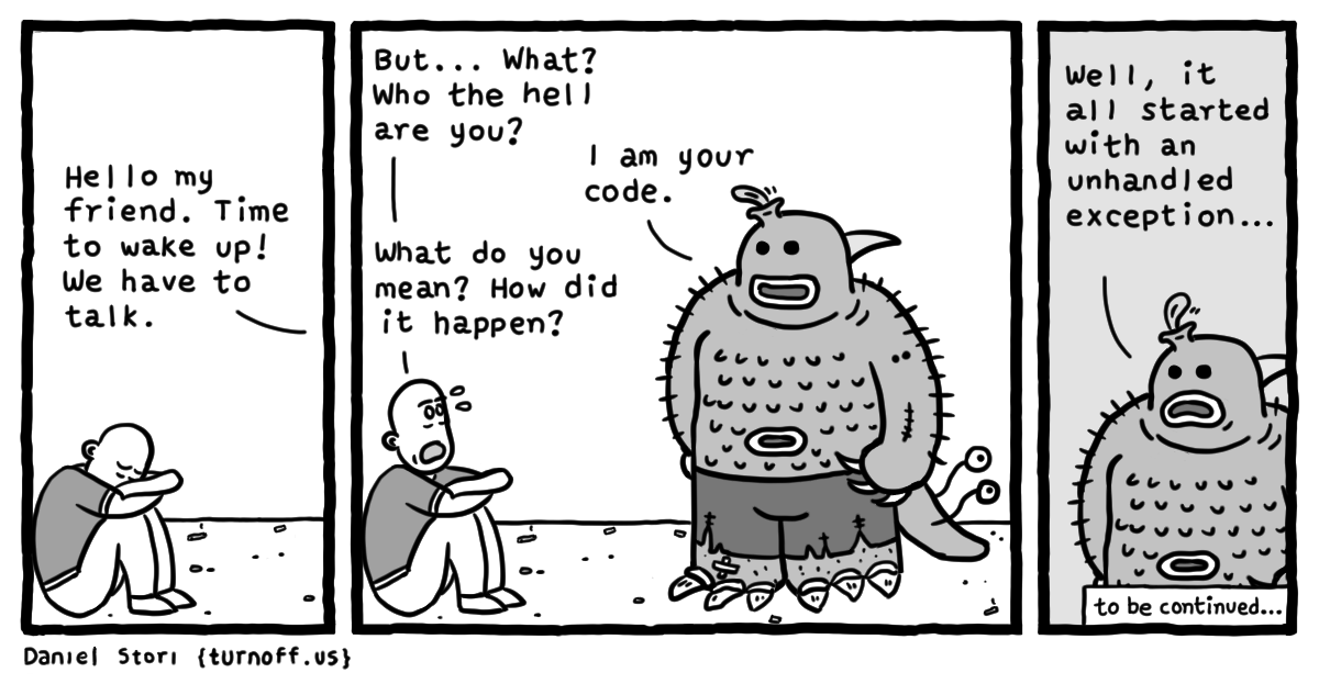 turnoff.us – the depressed developer (2016-11-27). Daniel Stori, CC BY-NC-SA 4.0. https://turnoff.us/geek/the-depressed-developer/
