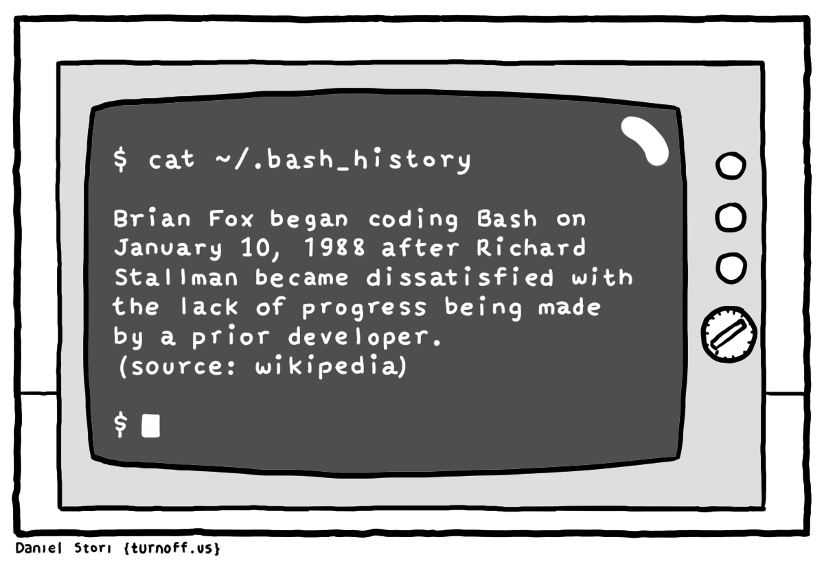 turnoff.us – bash history (2016-12-28). Daniel Stori, CC BY-NC-SA 4.0. https://turnoff.us/geek/bash-history/