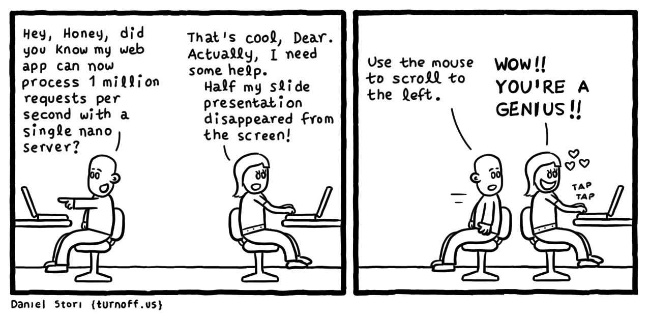 turnoff.us – the depressed developer 13 (2017-04-03). Daniel Stori, CC BY-NC-SA 4.0. https://turnoff.us/geek/the-depressed-developer-13/