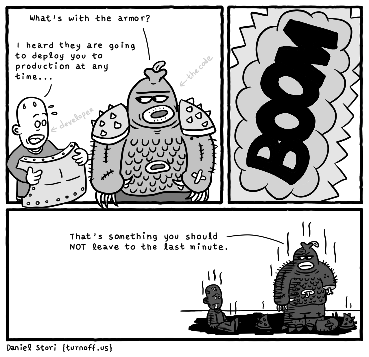 turnoff.us – the depressed developer 14 (2017-04-12). Daniel Stori, CC BY-NC-SA 4.0. https://turnoff.us/geek/the-depressed-developer-14/