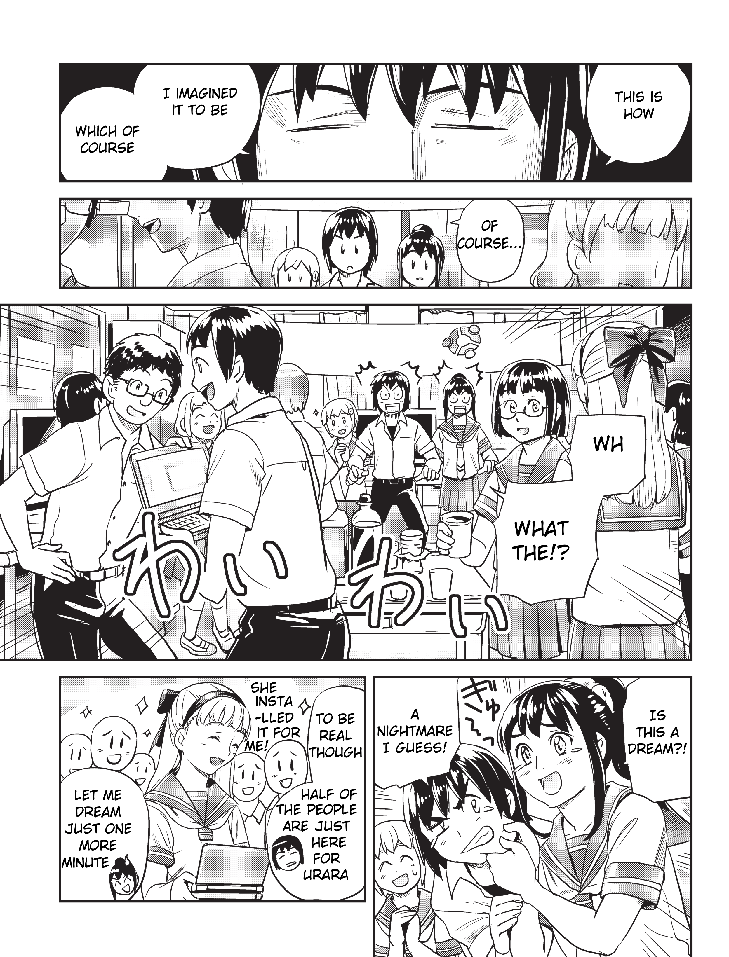 Ubunchu! chapter 12, page 3. Hiroshi Seo (Seotch), published by ASCII Media Works in Ubuntu Magazine Japan. License — original CC BY-NC-SA 2.1 JP (https://creativecommons.org/licenses/by-nc-sa/2.1/jp/); English translation by Tarek Saier, cleaning & typesetting by PublicDesert (https://github.com/publicdesert/ubunchu_english), CC BY-NC-SA 4.0.