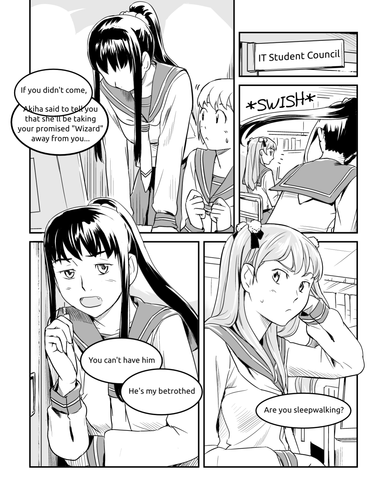 Ubunchu! chapter 6, page 5. Hiroshi Seo (Seotch), published by ASCII Media Works in Ubuntu Magazine Japan. License — original CC BY-NC 3.0 (https://creativecommons.org/licenses/by-nc/3.0/); English translation by the Ubunchu translators group (https://gitlab.com/ubunchu-translators/ubunchu), CC BY-NC 3.0; left-to-right edited edition (panels re-arranged by the translators).