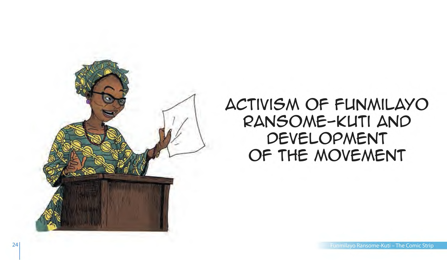 Funmilayo Ransome-Kuti and the Women’s Union of Abeokuta (UNESCO Series on Women in African History, 2014), comic strip page 17. Alaba Onajin (illustrations); Obioma Ofoego (script). © UNESCO 2014, CC BY-SA 3.0 IGO.