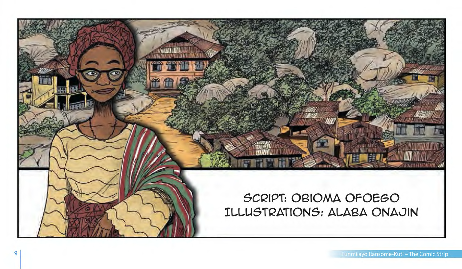 Funmilayo Ransome-Kuti and the Women’s Union of Abeokuta (UNESCO Series on Women in African History, 2014), comic strip page 2. Alaba Onajin (illustrations); Obioma Ofoego (script). © UNESCO 2014, CC BY-SA 3.0 IGO.