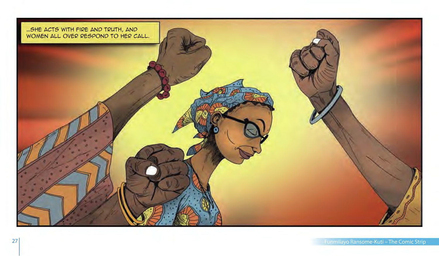Funmilayo Ransome-Kuti and the Women’s Union of Abeokuta (UNESCO Series on Women in African History, 2014), comic strip page 20. Alaba Onajin (illustrations); Obioma Ofoego (script). © UNESCO 2014, CC BY-SA 3.0 IGO.
