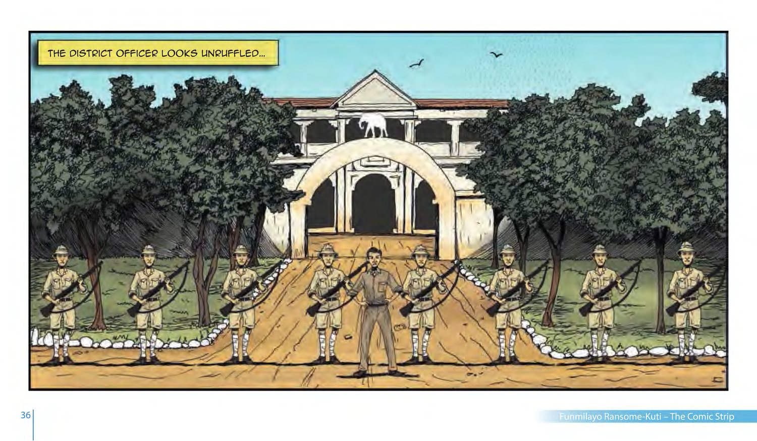 Funmilayo Ransome-Kuti and the Women’s Union of Abeokuta (UNESCO Series on Women in African History, 2014), comic strip page 29. Alaba Onajin (illustrations); Obioma Ofoego (script). © UNESCO 2014, CC BY-SA 3.0 IGO.