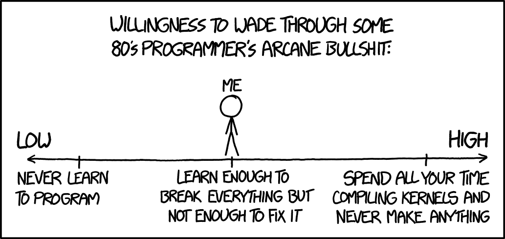 Learning arcane bullshit from the 80s can break your computer, but if you're willing to wade through arcane bullshit from programmers in the 90s and 2000s, you can break everyone else's computers, too.