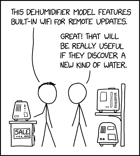It's important for devices to have internet connectivity so the manufacturer can patch remote exploits.
