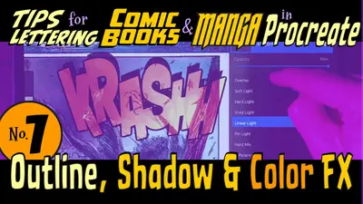 Dominar los efectos de Procreate para la rotulación de cómics