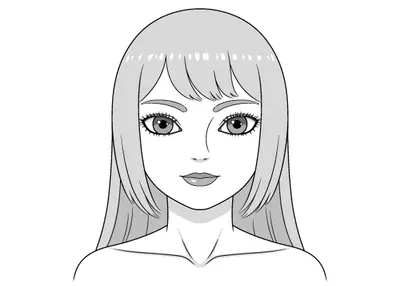 Comment dessiner une fille aux grands yeux (12 étapes)